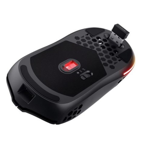 Mysz bezprzewodowa Trust GXT 929 Helox czarna gamingowa ultralekka z RGB