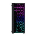 Obudowa Gembird Fornax 2500 RGB Midi Tower z hartowanym szkłem