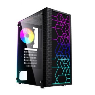 Obudowa Gembird Fornax 2500 RGB Midi Tower z hartowanym szkłem