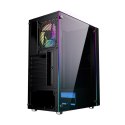 Obudowa Gembird Fornax 2500 RGB Midi Tower z hartowanym szkłem
