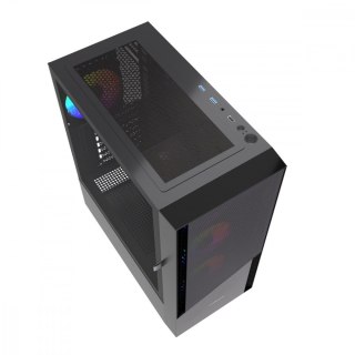 Obudowa Gembird Fornax 4300 ATX czarna gamingowa z podświetleniem ARGB