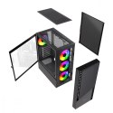 Obudowa Gembird Fornax 4300 ATX czarna gamingowa z podświetleniem ARGB