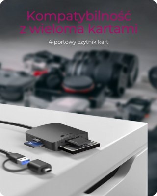 Czytnik Kart IcyBox IB-CR302-CU3 USB 3.0 Type-C do SD microSD CF