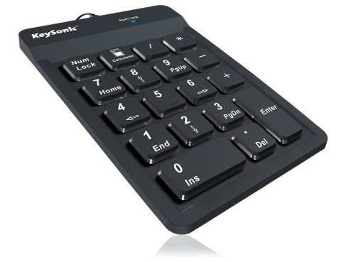 Klawiatura KEYSONIC ACK-118BK2 odporna na kurz IP64 numeryczna z USB