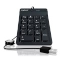 Klawiatura KEYSONIC ACK-118BK2 odporna na kurz IP64 numeryczna z USB