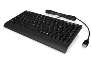 KEYSONIC Klawiatura ACK-595C+ mini USB przewodowa cicha kompaktowa