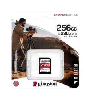 Karta pamięci Kingston Canvas React Plus 256GB UHS-II 4K szybka V60