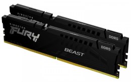 Pamięć Kingston DDR5 Fury Beast 64GB 6000 CL30 z radiatorem czarna
