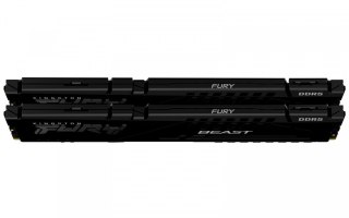 Pamięć Kingston DDR5 Fury Beast 64GB 6000 CL30 z radiatorem czarna