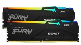 Pamięć Kingston DDR5 Fury Beast Black RGB 64GB 6000MHz CL36