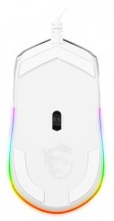 Myszka MSI Clutch GM11 przewodowa biała z RGB dla graczy