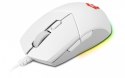 Myszka MSI Clutch GM11 przewodowa biała z RGB dla graczy