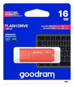 Pendrive GOODRAM UME3 16GB USB 3.0 pomarańczowy szybki