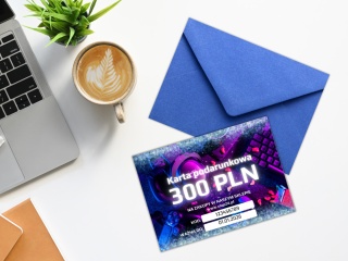 Karta podarunkowa o wartości 300zł – wersja papierowa