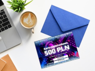 Karta podarunkowa o wartości 500zł – wersja papierowa