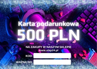 Karta podarunkowa o wartości 500zł – wersja papierowa