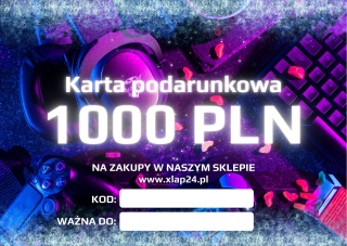 Karta podarunkowa o wartości 1000zł – wersja elektroniczna