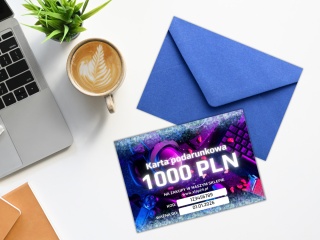 Karta podarunkowa o wartości 1000zł – wersja papierowa