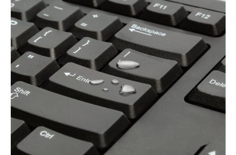 Klawiatura Kensington KB100 EQ USB przewodowa pełnowymiarowa z odpornością na zalanie
