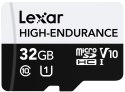 Lexar Karta microSD High Endurance 32GB C10 A1 U1 V10 100MB/s