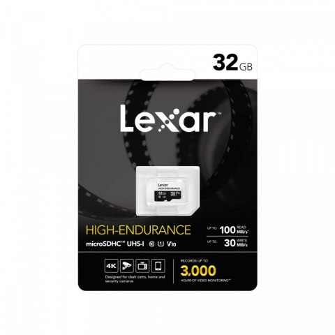 Lexar Karta microSD High Endurance 32GB C10 A1 U1 V10 100MB/s
