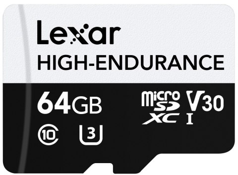 Karta microSD Lexar High Endurance 64GB C10 A1 U1 V30 100MB/s