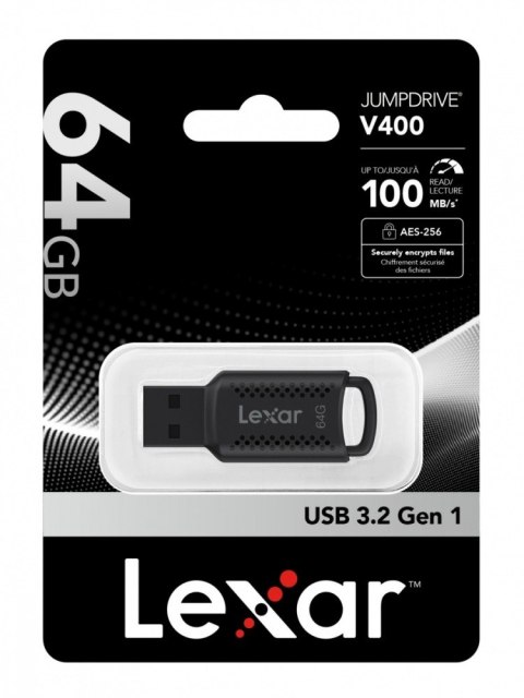 Pendrive Lexar JumpDrive V400 64GB USB 3.0 100MB/s czarny