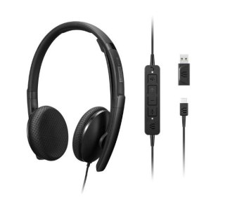 Zestaw słuchawkowy Lenovo VoIP Teams 4XD1M45626 nauszne z USB-C