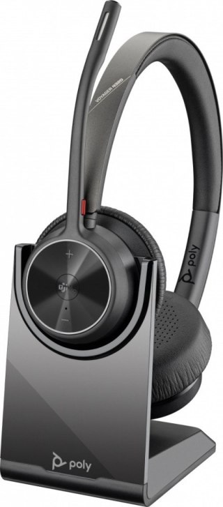 Słuchawki Poly Voyager 4320 Bluetooth MS Teams z adapterem i stacją ładującą