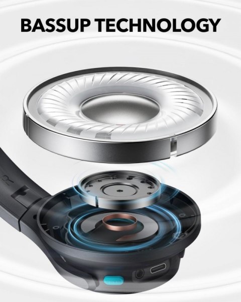 Słuchawki Anker Soundcore Q11i ciemny szary nauszne Bluetooth z mikrofonem