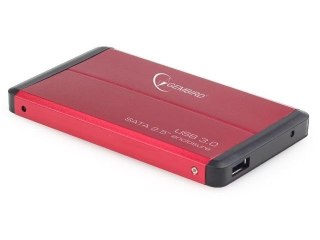 Gembird Kieszeń zewnętrzna HDD 2.5'' SATA USB 3.0 szybka czerwona obudowa