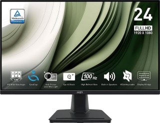 Monitor MSI PRO MP245G 23.8 FHD LED 100Hz czarny