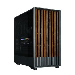 Zalman Obudowa P10 NAMU mATX Mini Tower czarna stylowa z panelem szklanym