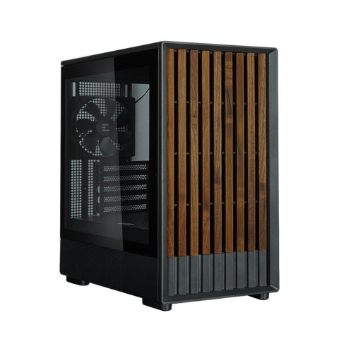 Zalman Obudowa P10 NAMU mATX Mini Tower czarna stylowa z panelem szklanym