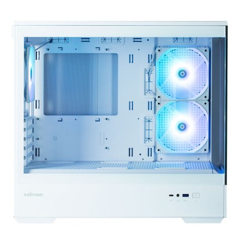 Obudowa Zalman P30 V2 MicroATX Mini Tower Biała z 3 Wentylatorami RGB