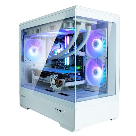 Obudowa Zalman P30 V2 MicroATX Mini Tower Biała z 3 Wentylatorami RGB