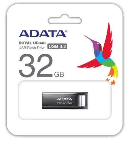 Pendrive Adata UR340 32GB USB 3.2 Gen1 czarny elegancki wodoodporny