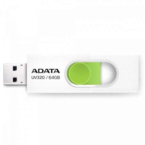 Pendrive Adata UV320 64GB USB3.2 biało-zielony szybki typ plug and play