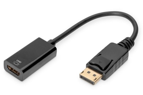Digitus Kabel adapter DisplayPort HDMI 4K 60Hz aktywny 0,2m czarny