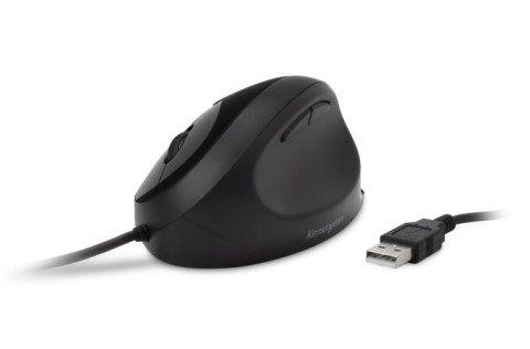Kensington Mysz Pro Fit Ergo przewodowa ergonomiczna USB z cichym klikiem