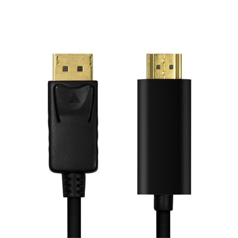 Kabel LogiLink DisplayPort 1.2 do HDMI 1.4 1m czarny 4K