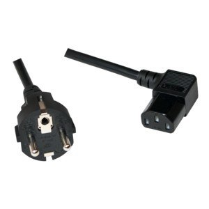 Kabel LogiLink Schuko męski do C13 żeński 3m zasilający czarny