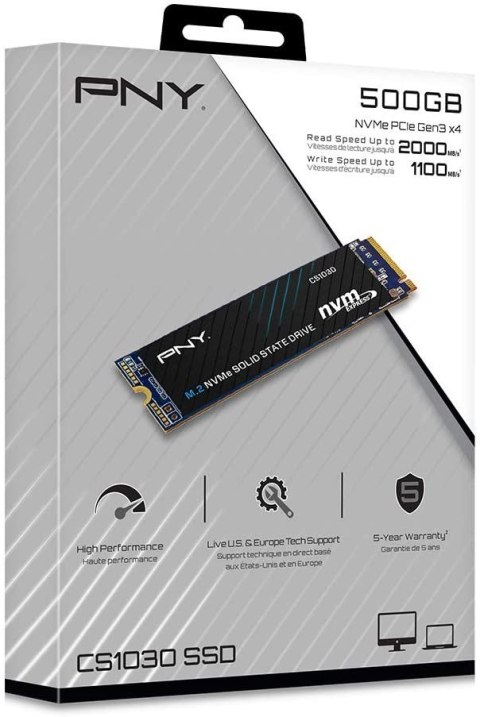 Dysk SSD PNY CS1030 500GB M.2 2280 wydajny wewnętrzny