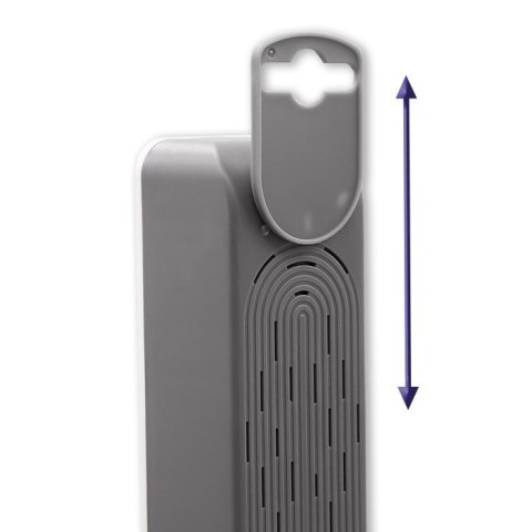 Listwa zasilająca Qoltec 5 gniazd 1.8m biało-szara z włącznikiem Quick Switch