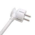 Listwa zasilająca Qoltec 5 gniazd 1.8m biało-szara z włącznikiem Quick Switch