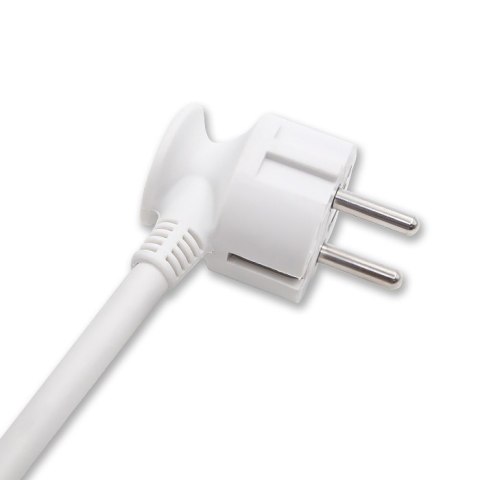 Listwa zasilająca Qoltec 5 gniazd 1.8m biało-szara z włącznikiem Quick Switch