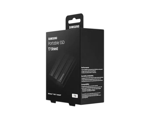 Dysk SSD Samsung T7 Shield 1TB USB 3.2 czarny szybki odporny
