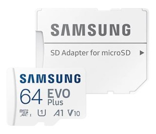 Karta pamięci microSD Samsung EVO Plus 64GB 160 MB/s z adapterem