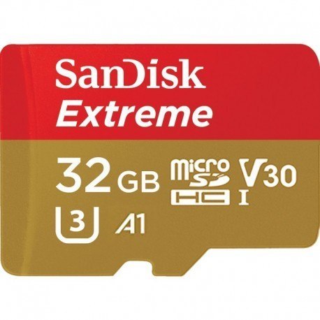 SanDisk Extreme microSDHC 32GB 100 60 MB/s A1 V30 U3 szybka karta pamięci