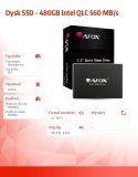 Dysk SSD AFOX 480GB QLC 560MB/s SATA III wewnętrzny 2,5'' szybki